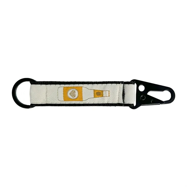 Stylish 4" woven key fob with customizable colors and imprint, ideal... from ASI 92980 WOV-IN® / WOV-IN®