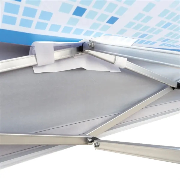 Custom full color digital 10' square canopy tent with three full... from ASI 80228 Quinn