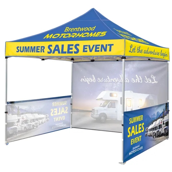 Custom Full Color Digital 10' Heavy Duty Hexagon Canopy Tent With... from ASI 80228 Quinn