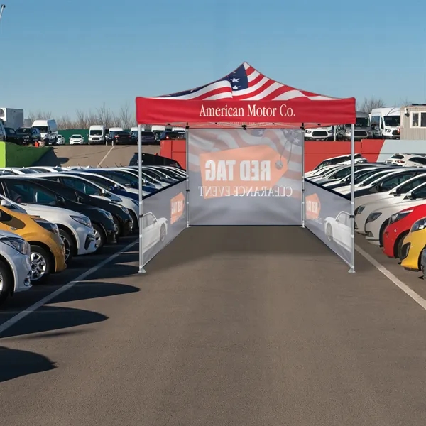 Custom Full Color Digital 10' Heavy Duty Hexagon Canopy Tent With... from ASI 80228 Quinn