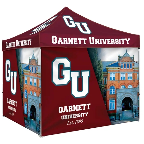 Custom Full Color Digital 10' Heavy Duty Hexagon Canopy Tent With... from ASI 80228 Quinn