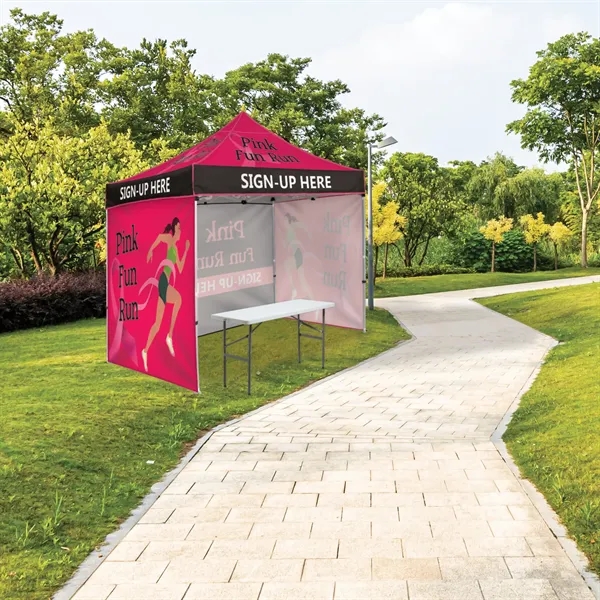 Custom Full Color Digital 10' Heavy Duty Hexagon Canopy Tent With... from ASI 80228 Quinn