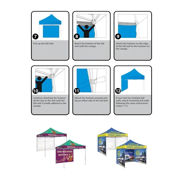 Custom Full Color Digital 10' Heavy Duty Hexagon Canopy Tent With... from ASI 80228 Quinn