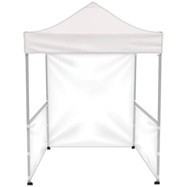 Custom full color digital 6.5' square canopy tent with one full... from ASI 80228 Quinn