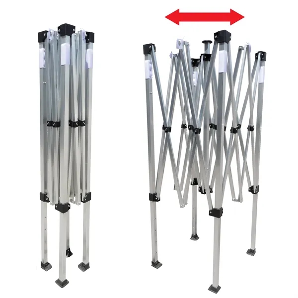 Custom full color digital 6.5' square canopy tent with one full... from ASI 80228 Quinn