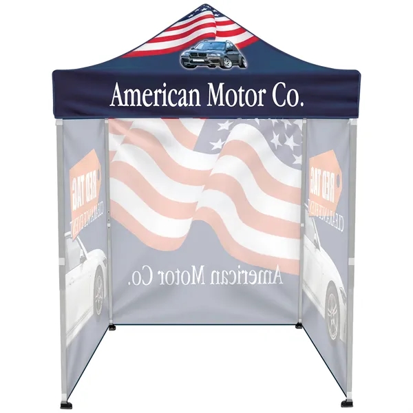 Custom Full Color Digital 6.5' Square Canopy Tent with Three Full... from ASI 80228 Quinn
