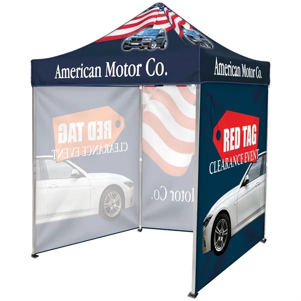 Custom Full Color Digital 6.5' Square Canopy Tent with Three Full... from ASI 80228 Quinn