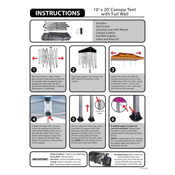 Custom Full Color Digital 10' x 20' Heavy Duty Hexagon Canopy... from ASI 80228 Quinn