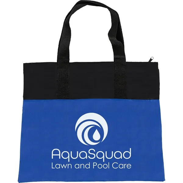 Polyester Tote Bag with black handles.... from ASI 54100 Fields Manufacturing Inc / TargetLine®