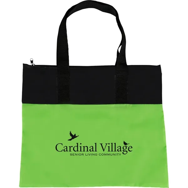 Polyester Tote Bag with black handles.... from ASI 54100 Fields Manufacturing Inc / TargetLine®