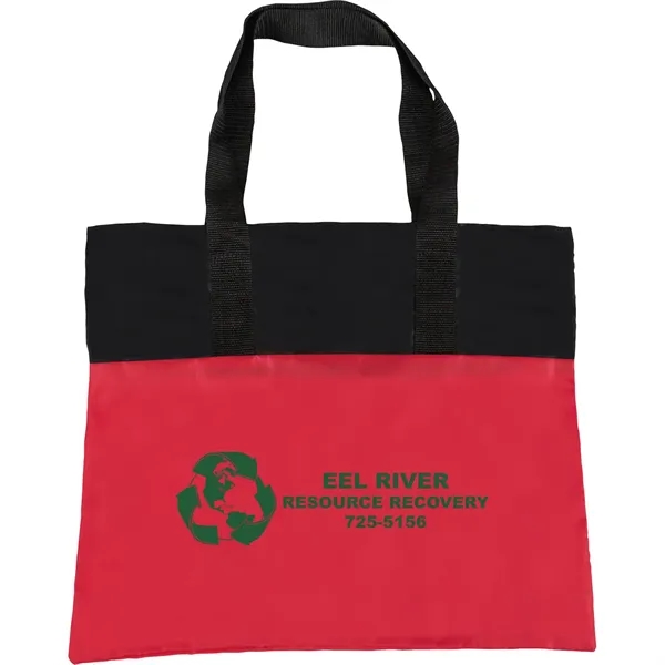 Polyester Tote Bag with black handles.... from ASI 54100 Fields Manufacturing Inc / TargetLine®