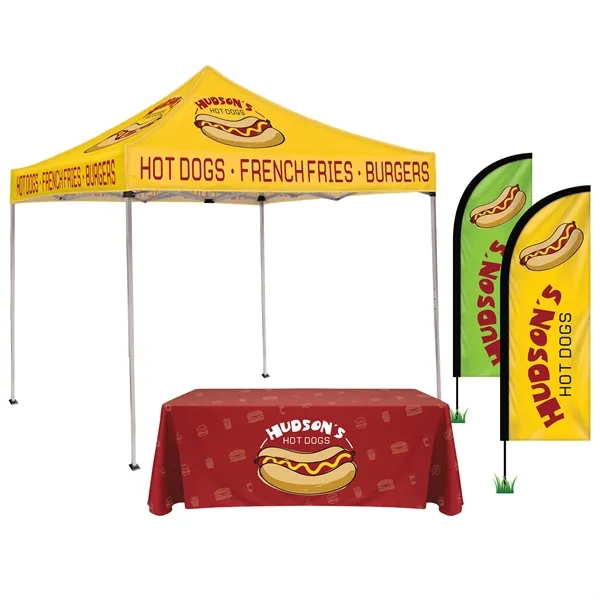 All in one Trade Show Tent Package that includes a 10'... from ASI 80228 Quinn