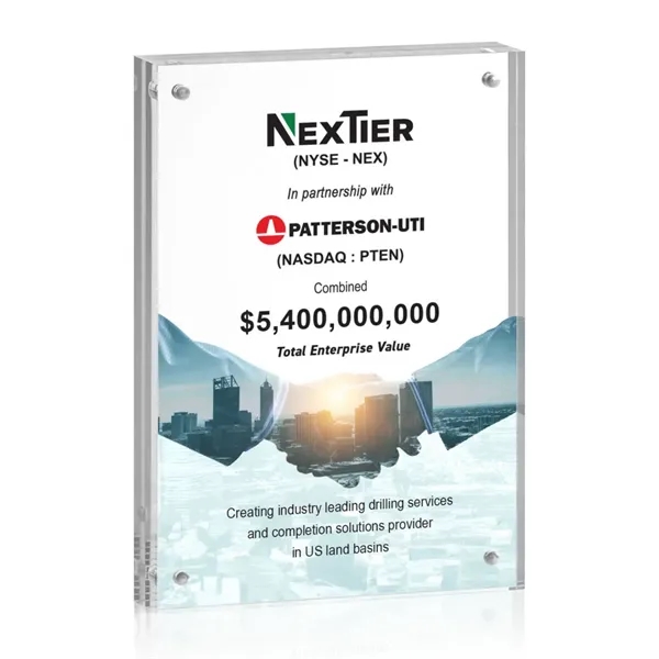 The freestanding Kirkham VividPrint™ Award is a simple yet timeless token... from ASI 84592 St Regis Group / St Regis