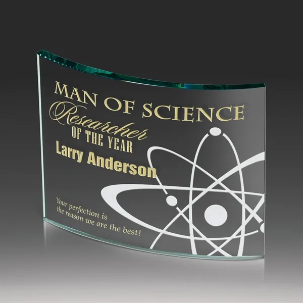 Premium jade glass award with customization and several size options.... from ASI 93986 Visions/Awardcraft / Visions Awards