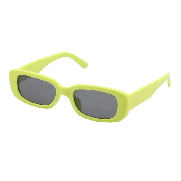 Unisex rectangle polycarbonate sunglasses plus laser engraving on 1 location plus... from ASI 37218 Athena Promo (tm)