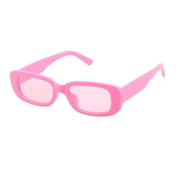 Unisex rectangle polycarbonate sunglasses plus laser engraving on 1 location plus... from ASI 37218 Athena Promo (tm)