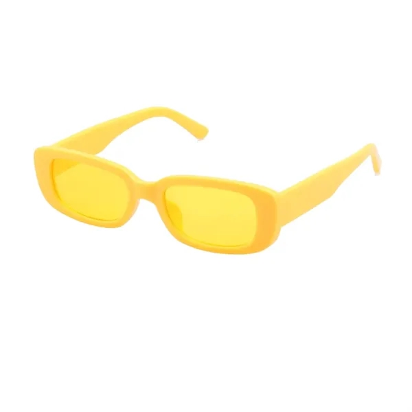 Unisex rectangle polycarbonate sunglasses plus laser engraving on 1 location plus... from ASI 37218 Athena Promo (tm)