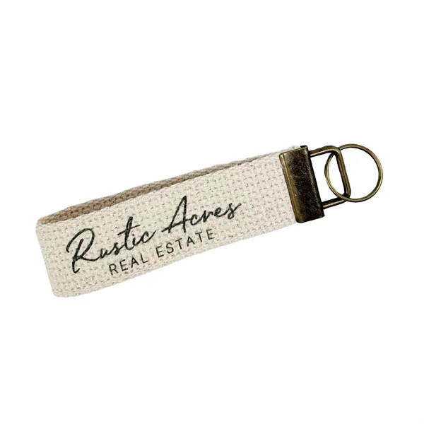 Durable 5" cotton canvas key strap with vibrant design and stylish... from ASI 92980 WOV-IN® / WOV-IN®