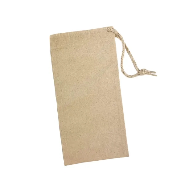Custom cotton wine bag with full-color imprint-eco-friendly, stylish, and perfect for... from ASI 92980 WOV-IN® / Universal Strap/Wov-In Line