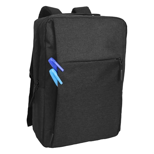 11.5"W x 17"H x 5.5" laptop backpack with front zippered slip... from ASI 37980 Bagworld
