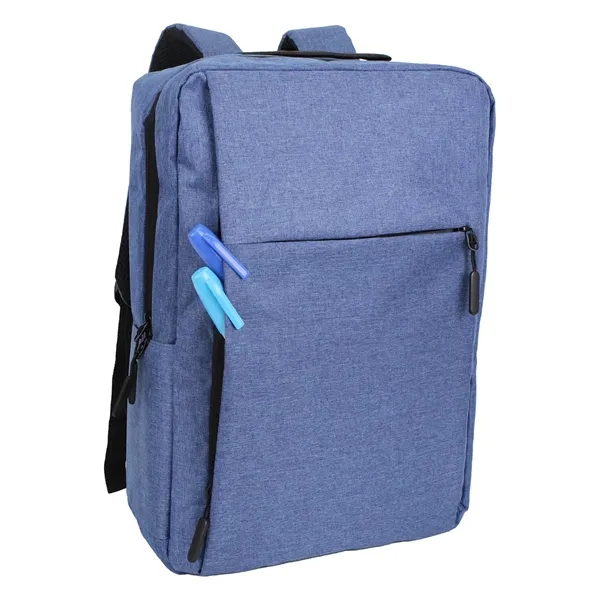 11.5"W x 17"H x 5.5" laptop backpack with front zippered slip... from ASI 37980 Bagworld