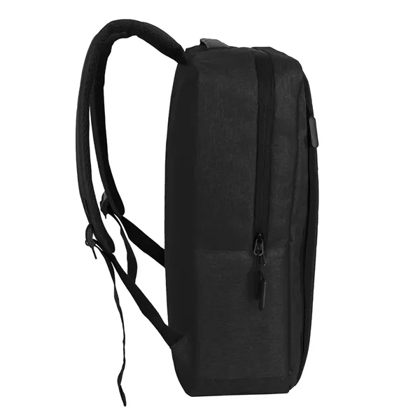 11.5"W x 17"H x 5.5" laptop backpack with front zippered slip... from ASI 37980 Bagworld