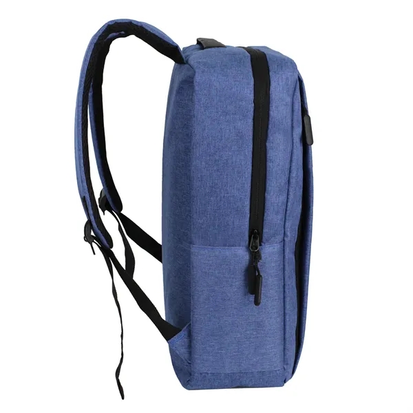 11.5"W x 17"H x 5.5" laptop backpack with front zippered slip... from ASI 37980 Bagworld