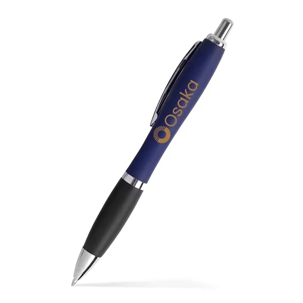 Click-action Pike pen with a curvaceous, hourglass shape, satin-finish barrel, and... from ASI 90859 Tempo Industries Inc