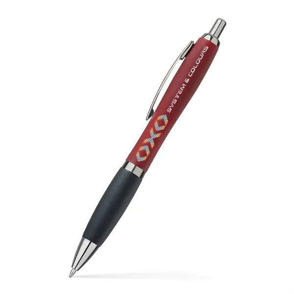 Click-action pen with a hourglass shape, satin-finish barrel, chrome clip and... from ASI 90859 Tempo Industries Inc