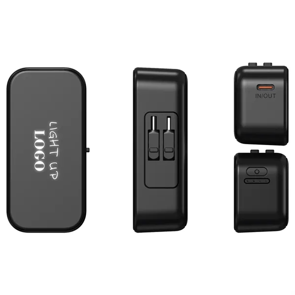 4,500mAh power bank features a light-up engraved design and retractable USB... from ASI 34800 Alstar Creations