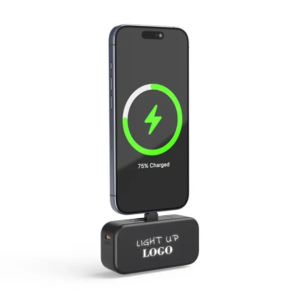 4,500mAh power bank features a light-up engraved design and retractable USB... from ASI 34800 Alstar Creations