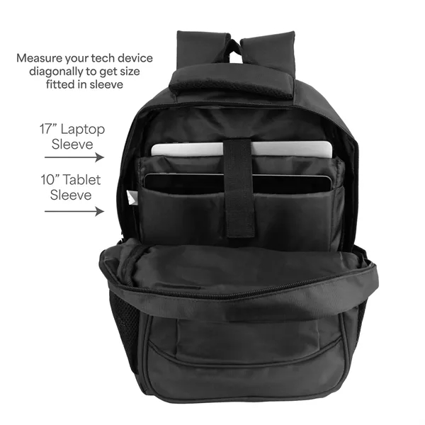 12"W x 18"H x 6"G 600 denier jacquard backpack with 17"... from ASI 37980 Bagworld