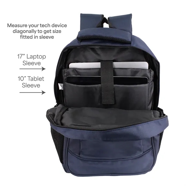 12"W x 18"H x 6"G 600 denier jacquard backpack with 17"... from ASI 37980 Bagworld