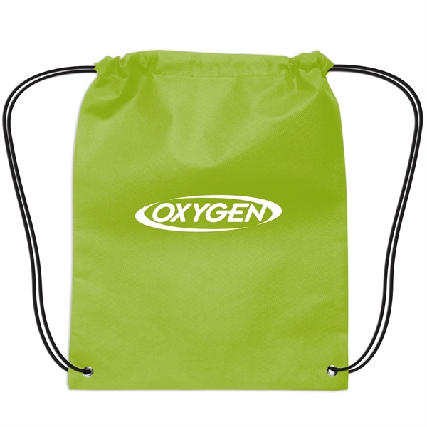 14" x 17" small polypropylene non-woven drawstring backpack in a wide... from ASI 52840 Evans Manufacturing