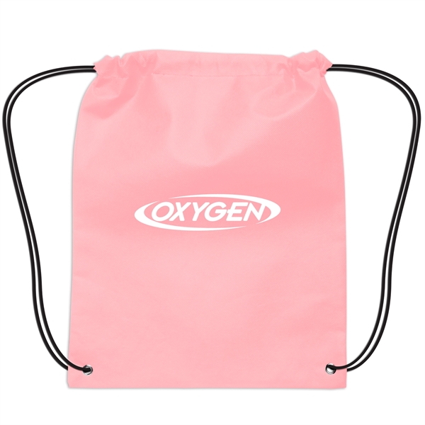 14" x 17" small polypropylene non-woven drawstring backpack in a wide... from ASI 52840 Evans Manufacturing