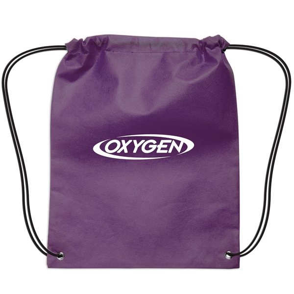 14" x 17" small polypropylene non-woven drawstring backpack in a wide... from ASI 52840 Evans Manufacturing