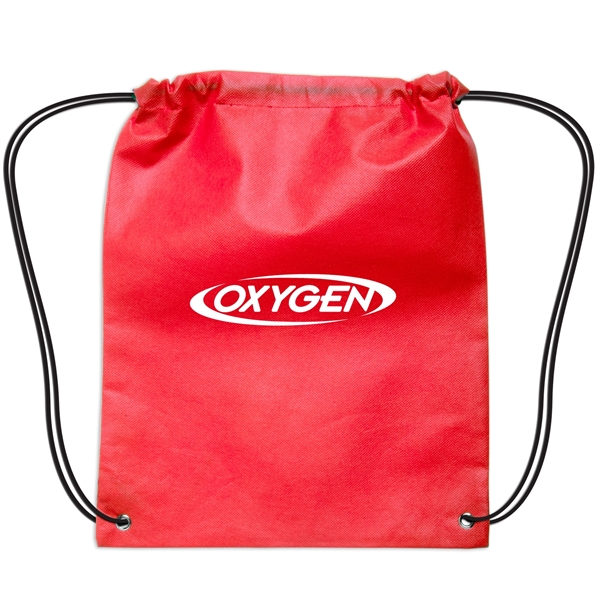 14" x 17" small polypropylene non-woven drawstring backpack in a wide... from ASI 52840 Evans Manufacturing