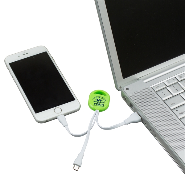Two-in-one charging cable w/5 pin attachment for use with Apple iPhone... from ASI 62660 Innovation Line
