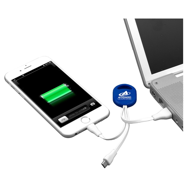 Two-in-one charging cable w/5 pin attachment for use with Apple iPhone... from ASI 62660 Innovation Line