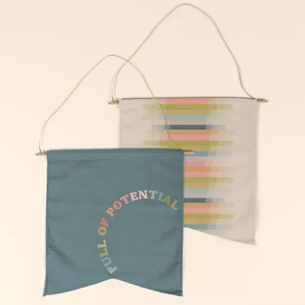 The Wallflower Large is a two-point, Guidon-style wall pennant with dowel... from ASI 74710 Numo