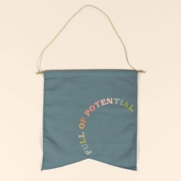 The Wallflower Large is a two-point, Guidon-style wall pennant with dowel... from ASI 74710 Numo