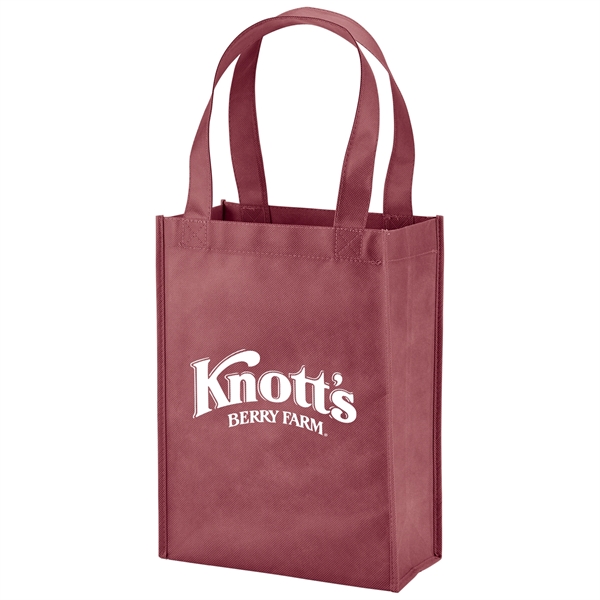 Mini tote bag with reinforced 18" handles and a 4 1/2"... from ASI 52840 Evans Manufacturing