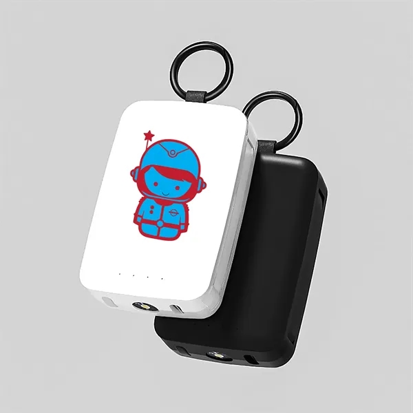 A compact 4000mAh keychain power bank with built-in USB-C and Lightning... from ASI 34800 Alstar Creations