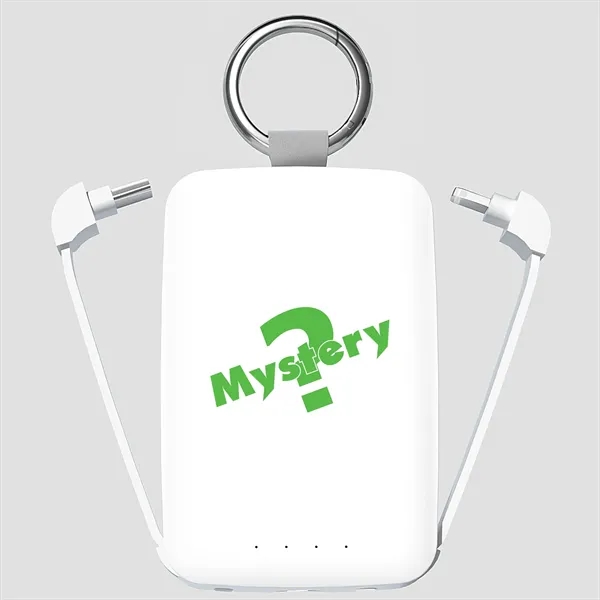 A compact 4000mAh keychain power bank with built-in USB-C and Lightning... from ASI 34800 Alstar Creations