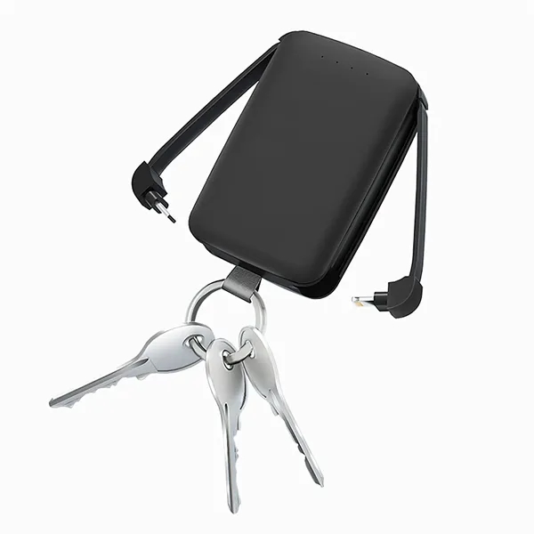 A compact 4000mAh keychain power bank with built-in USB-C and Lightning... from ASI 34800 Alstar Creations