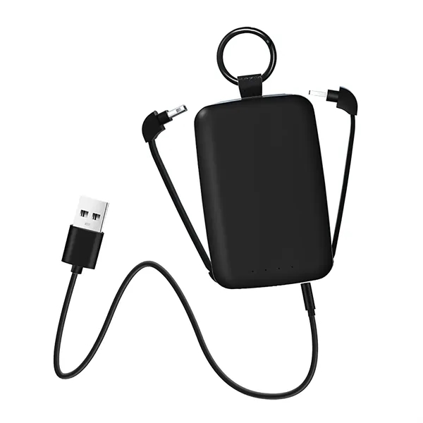 A compact 4000mAh keychain power bank with built-in USB-C and Lightning... from ASI 34800 Alstar Creations