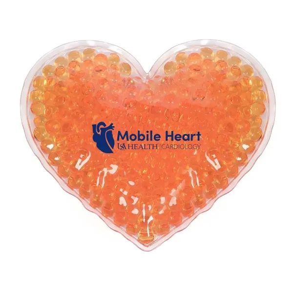 4.5" x 4.5" heart shaped PVC hot/cold pack with color bead... from ASI 63549 Jornik Manufacturing Corp