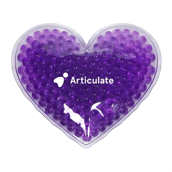 4.5" x 4.5" heart shaped PVC hot/cold pack with color bead... from ASI 63549 Jornik Manufacturing Corp