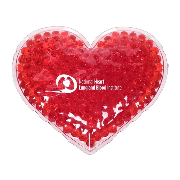 4.5" x 4.5" heart shaped PVC hot/cold pack with color bead... from ASI 63549 Jornik Manufacturing Corp