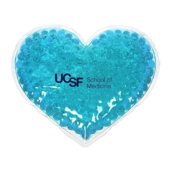 4.5" x 4.5" heart shaped PVC hot/cold pack with color bead... from ASI 63549 Jornik Manufacturing Corp